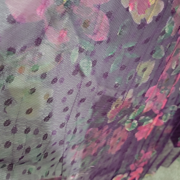 IEENA FOR MAC DUGGAL 2143 Floral Flutter Sleeve Midi Dress Size 0 - Picture 9 of 12